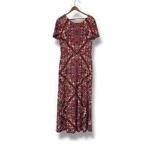 London Times For Le Tote Short Sleeve Maxi Dress Size 8
